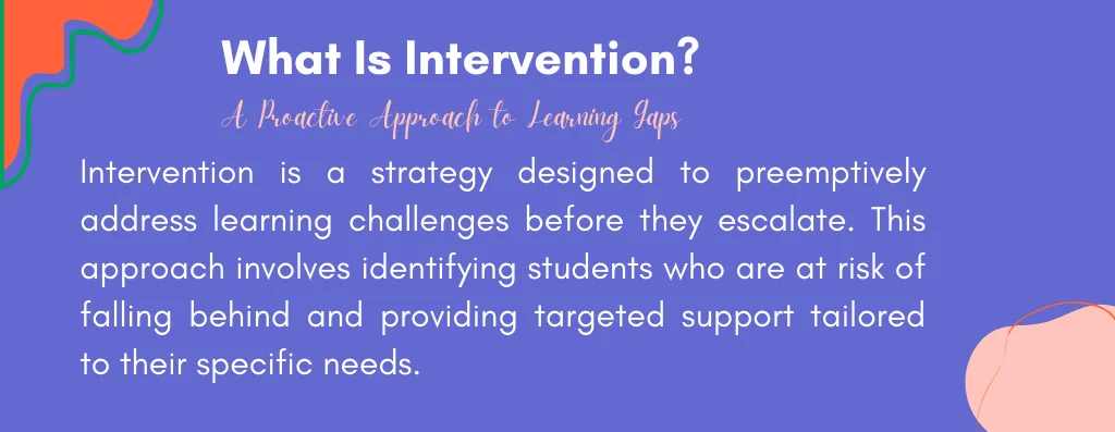 What Is Intervention in Education